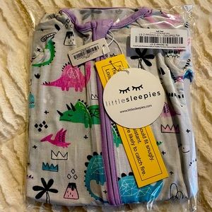 Little Sleepies Pink and Purple Dinos 0-3